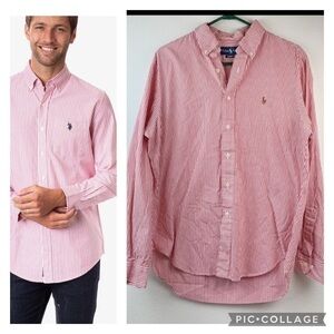 Classic fit Ralph Lauren long sleeve button down cotton shirt 16 neck 34/35  EUC